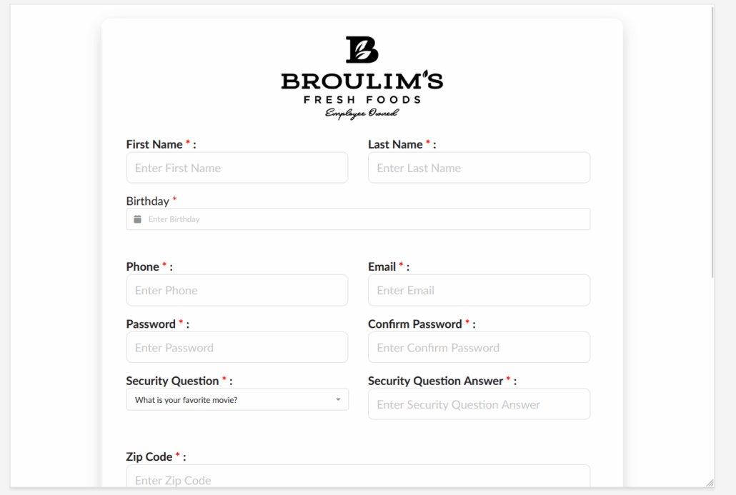 BRdata Loyalty Rewards Kiosk